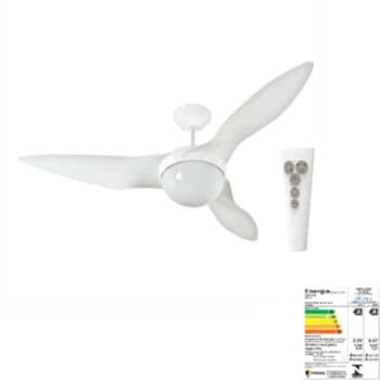 VENTILADOR DE TETO ALISEU TERRAL 110V150W BRANCO LUM.P/2-LAMP CONTROLE REMOTO 3VEL - MAIOR VENTILACAO+SILENCIOSO *CONSUMO A - foto 1 de 4