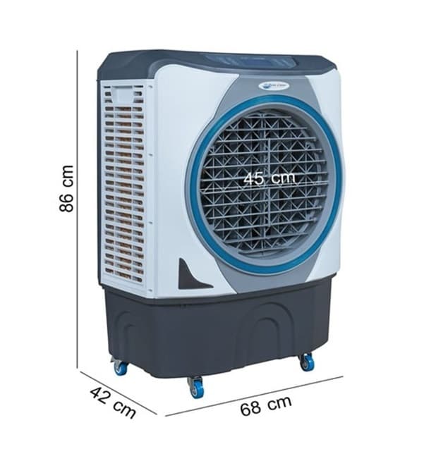 CLIMATIZADOR EVAPORATIVO 045LT BEM-ESTAR 220V210W VAZĂO-04500M3/H ATÉ-50M2 UMIDIFICADOR PORTÁTIL BE4500 DIGITAL C/REM 3VEL - foto 1 de 4