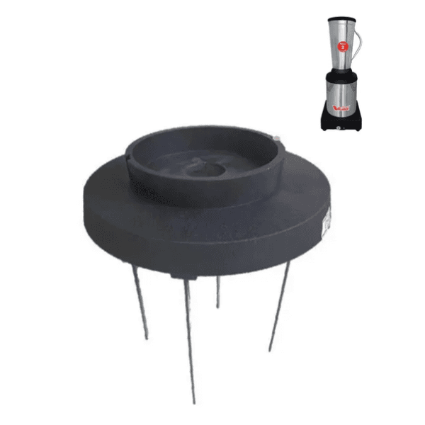 BASE SUPERIOR EXTERNA DO CORPO DO MOTOR DO LIQUIDIFICADOR VITALEX LQI-02 LITROS BAIXA ROTAÇÃO - MODELO COM ENCAIXE P/ROLAMENTO 6202 - COR PRETA