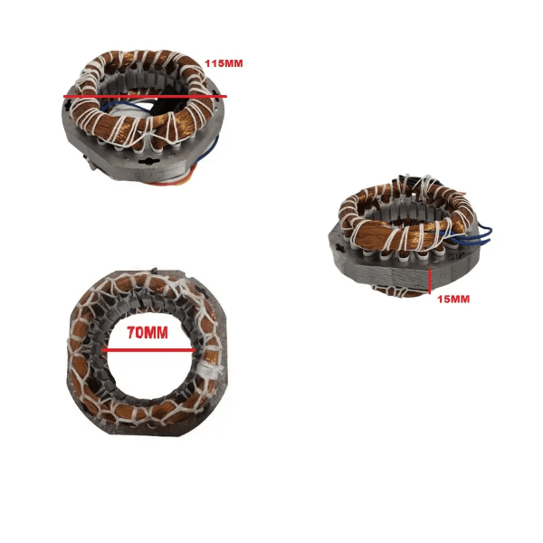 ESTATOR BOBINADO MOTOR VENTILADOR ARGE OSC 110V08,5UF 50CM STYLO TWISTER W51POS - *USAR C/CAP.08,5UF