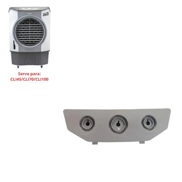 CARENAGEM SUPERIOR PAINEL DOS CONTROLES DO CLIMATIZADOR VENTISOL - LINHA PRÓ CLI45LT CLI70LT CLI100LT PRO/PRO2