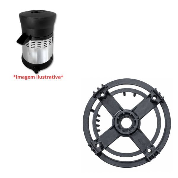 BASE INFERIOR CAMPANA PLASTICA DO ESPREMEDOR DE FRUTAS EXTRASUK PIC LOREN SID - MODELOS ATUAIS 2020 - ENCAIXE P/ROLAMENTO 6000ZZ
