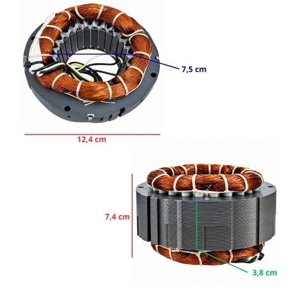 ESTATOR BOBINADO MOTOR EXAUSTOR VENTI-DELTA 50CM 110V10,0UF - USAR C/CAP.10,0UF