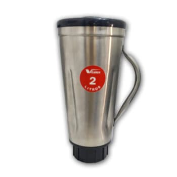 COPO P/LIQUIDIFICADOR VITALEX 2 LITROS DE ALTA ROTACAO 3A GERACAO LI-02 - COPO DE INOX C/TAMPA - MANCAL EIXO E LAMINAS (FACAS)