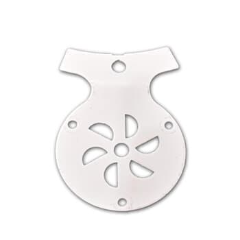 GARRA SUPORTE DE PÁ HÉLICE VENTILADOR DE TETO LOREN SID M1 M2 BRANCA - VENDIDA P/UNIDADE - NĂO ACOMPANHA PARAFUSOS+PORCAS