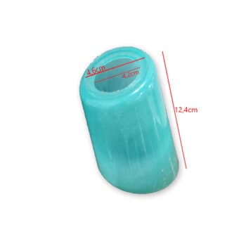 GLOBO TULIPA PLÁSTICA PATA VERDE ESMERALDA - P/VENTILADOR DE TETO VENTI-DELTA - ENCAIXE EM SOQUETE 4,2CM *SALDĂO AMARELADA*