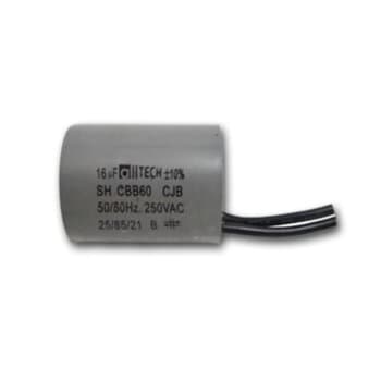 CAPACITOR 016,0UF 2FIOS RD 250VAC - 50/60HZ - CAPACITOR DE PARTIDA VENTILADOR DE TETO - foto 1 de 2