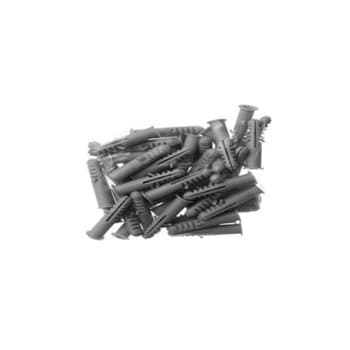 BUCHA S05 - KIT C/25-UNIDADES - BUCHA PLASTICA DE FIXAÇĂO NUMERO 05