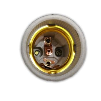 SOQUETE DE PORCELANA P/VENTILADOR DE TETO VENTISOL - AIRES DIAMOND ELLUZ FENIX LEGACY LUMIAR PETALOS PETIT - *VENDIDO P/UNIDADE. VENTI-DELTA LUNIK EFYX - C/SUPORTE DE FIXAÇĂO
