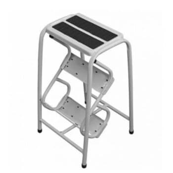ESCADA DE METAL DOMESTICA 03 DEGRAUS BANQUETA DOBRAVEL - UTILACO USO RESIDENCIAL - UDM0400 A590XL340MM C/03-DEGRAUS