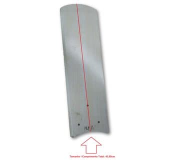 PÁ HÉLICE P/VENTILADOR DE TETO LOREN SID M1 M2 - MDF MODELO GÓTICA RETA BRANCA MARFIM - VENDIDA P/UNIDADE - GARRA MAIOR MOTOR M1 M2 *SALDĂO*