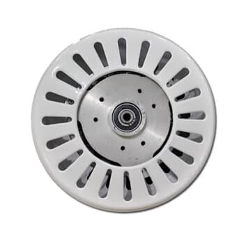 MOTOR P/VENTILADOR DE TETO SUPER CICLONE 110VOLTS COR BRANCA MODELO P/3PAS C/ROSCA P/LUMINARIA EIXO 12MM - *USAR C/CAPACITOR 10,0UF