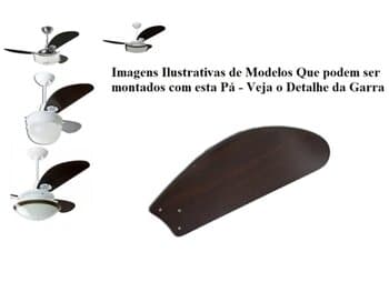 PÁ HÉLICE P/VENTILADOR DE TETO LOREN SID LUMI M1 M2 - MDF TUBA TABACO - *VENDIDA P/UNIDADE - P/GARRA MAIOR C/3 FUROS - P/CICLONE, VENTI-DELTA PLUS, VOLARE - foto 1 de 2