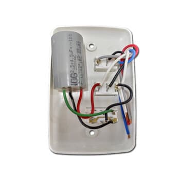 CHAVE VENTILADOR DE TETO 3V 110V C/CAP.07,0UF (2,5+4,5MF) TECLA LIGA 1 LAMPADA - ALISEU TERRAL 110V - CONTROLE DE PAREDE