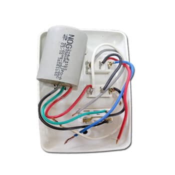 CHAVE VENTILADOR DE TETO 3 VELOCIDADES 110V C/CAP.06,0UF (2,0+4,0 + TECLA LIGA 1 LAMPADA - ALISEU DUO - ALISEU TERRAL 110V CV3V