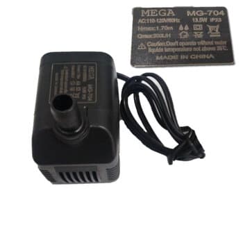 BOMBA DE AGUA 0800LH 110V 13,5W HMAX 1,70MT P/CLIMATIZADOR MEGA BRISA MB25/60/70 MC60/70 - MWM4500 M9000 - VENTISOL CLI-01 CLI45LT CLI70LT CLI100LT - 60HZ