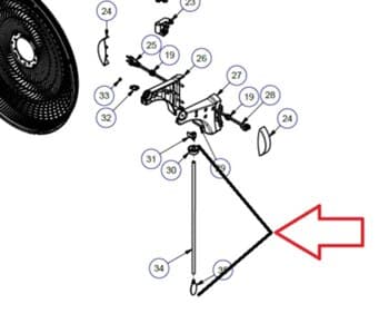 HASTE DA CHAVE P/VENTILADOR DOMINA PRACTICE 50CM/60CM PRATA - ACIONA O CONTROLE DE VELOCIDADE