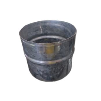 Colarinho para Emenda em Tubos Flexíveis 120X120MM - Flange Metal galvanizada para Duto Flexível de 12x12cm