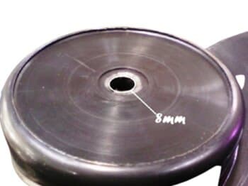 HELICE DE 40CM P/VENTILADOR HOUSTON / FAET NOVENTA COR PRETA 3PAS EIXO 08,0MM PONTA REDONDA COM TRAVA TRASEIRA - HOUSTON