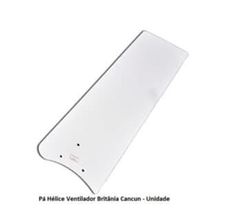 PÁ HÉLICE P/VENTILADOR DE TETO BRITANIA CANCUN BRANCA - VENDIDA P/UNIDADE - foto 1 de 4