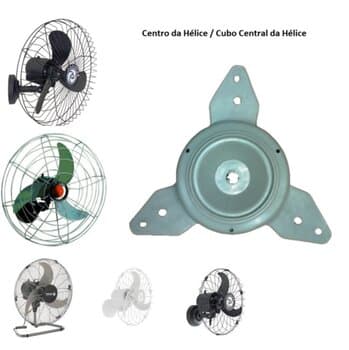 CENTRO CUBO DA HELICE P/VENTILADOR SOLASTER PLUS CINZA - BARCELONA PLUS 50CM ACAPULCO PLUS 60CM VENEZA PLUS 70CM