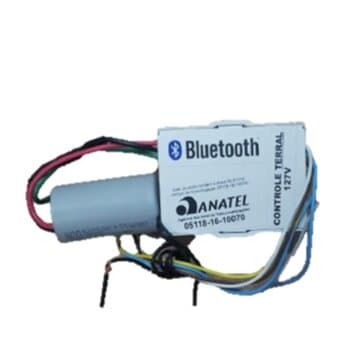 MÓDULO RECEPTOR P/CONTROLE REMOTO VENTILADOR ALISEU 110V14,0UF BLUETOOTH TERRAL - P/KIT IC55 PLUS 110V CAP.3F 4,5+9,5UF - *APENAS O RECEPTOR C/CAPACITOR*