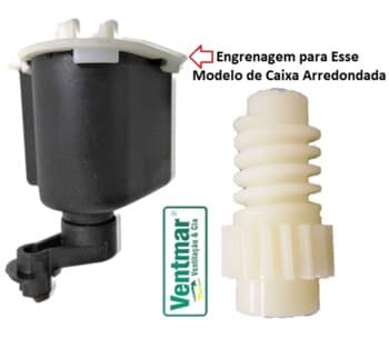 ENGRENAGEM COM ROSCA SEM FIM P/CAIXA DE ENGRENAGENS DO VENTILADOR TRON 50/60CM - P/CAIXA ATUAL MENOR + ARREDONDADA