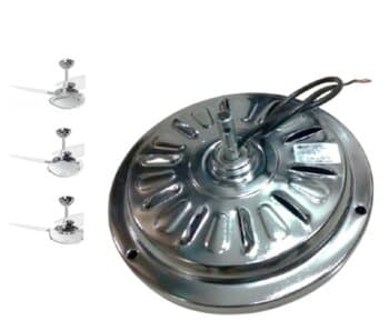 MOTOR P/VENTILADOR DE TETO LOREN SID M1/M2 110VOLTS COR CROMADO - PARA USO COM OU SEM LUMINARIA - *USAR C/CAPACITOR 10,0UF