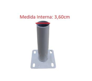 SUPORTE DE PAREDE P/VENTILADOR VENTISOL 50CM 60CM METAL COR BRANCA - *SEM CANOPLA PLÁSTICA