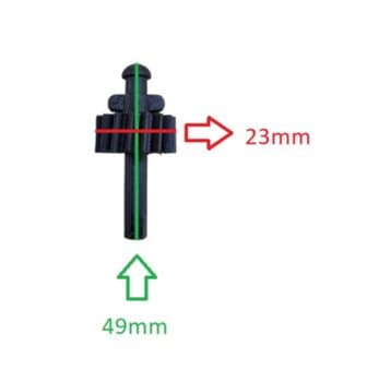 ENGRENAGEM COM PINO SEXTAVADO P/VENTILADOR LOREN SID 30/40/50/60CM - TRON 50/60CM CAIXA ARREDONDADA - PUXADOR DA ROSCA S/FIM C/PINO SEXTAVADO