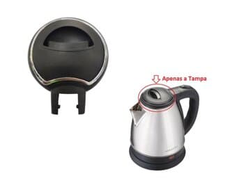 TAMPA DA CHALEIRA ELÉTRICA INOX CE VENTISOL AGRATTO - COR PRETA/INOX