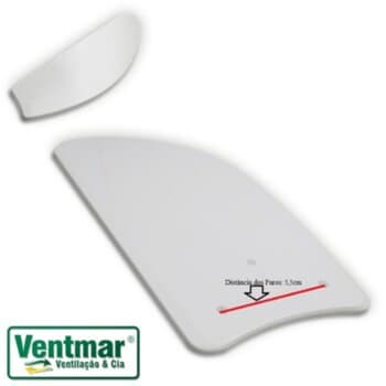 PÁ HÉLICE P/VENTILADOR DE TETO VENTI-DELTA NEW LIGH DELTA CLEAN DELTA SLIM - MDF TUBA BRANCA 3FUROS - *VENDIDA P/UNIDADE