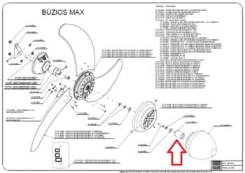 SOQUETE PLÁSTICO P/VENTILADOR DE TETO VENTI-DELTA TRON BÚZIOS - COR PRETA C/PORCA PLÁSTICA P/TULIPA C/MIOLO/ILHÓS/BORNE METAL C/PORCA P/NÍPEL