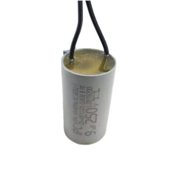 CAPACITOR 009,0UF 2FIOS RD 250VAC - P/VENTILADOR DE TETO ALISEU SMART 110V / PARA VENTILADOR SPIRIT 110V