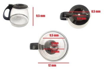 JARRA DE VIDRO P/CAFETEIRA ELÉTRICA AGRATTO CEV15-01 / CEV15-02 15-XÍCARAS- JARRA DA CAFETEIRA VETRO CAFFE CEV15 - 15X