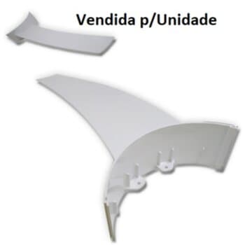 PÁ HÉLICE P/VENTILADOR DE TETO VENTI-DELTA LUNIK / EFYX - PLÁSTICA COR BRANCA - *VENDIDA P/UNIDADE