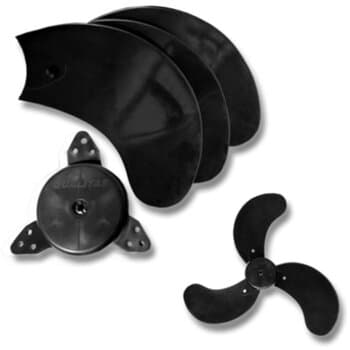 HELICE DE 60CM P/VENTILADOR QUALITAS 60CM COR PRETA - KIT-4ITENS - EIXO PRD DIAM.FRONTAL 09,0MM / DIAM.TRASEIRA 16,0MM ENCAIXE P.MEIA LUA