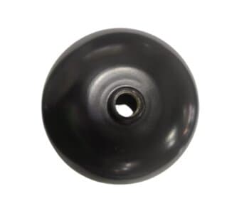 CANOPLA SUPERIOR P/VENTILADOR DE TETO PRIMAVERA - ALUMÍNIO COR PRETA - DIÂMETRO 15,5CM