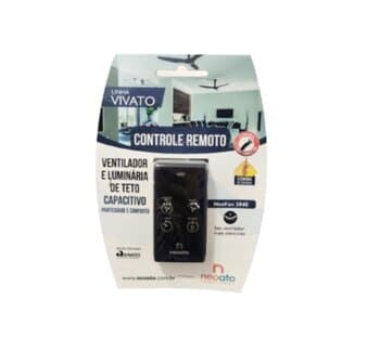 Controle Remoto para Ventilador de Teto - Receptor Bivolts RF Universal p/Varios Modelos Ate 200W - Usar Capacitor 3Fios/NĂO Incluído - Vivato/NeoFan 3040 - foto 1 de 4