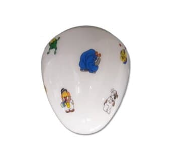 Globo Cúpula 17,30CM P/Ventilador Infantil Tema Baby - VIDRO D.173mm - Serve p/Aliseu Normal Tradicional - Gola 17,30cm - foto 1 de 2