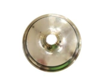 CANOPLA P/VENTILADOR DE TETO ARGE - PLÁSTICA COR DOURADA/LATONADA - DIÂMETRO 13,0CM - ENCAIXE EM HASTE 1,9CM