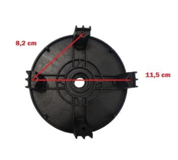 Base do Espremedor de Frutas Loren Sid Extrasuk Pic Maxi Hiper - Base Campana Superior - Montar c/Rolamento 6000zz