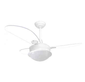 VENTILADOR DE TETO LOREN SID PEROLA PRIMOR 110V08,5UF 127W M3 BRANCO 3PAS TUBA OU FOLHA TRANSPARENTES 3P02I/TR - C/CONTROLE REMOTO TOTAL