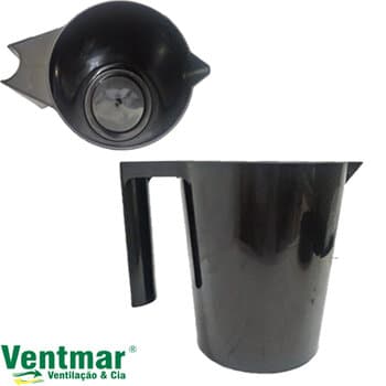 COPO JARRA DO ESPREMEDOR DE SUCO LOREN SID - PLÁSTICA PRETA - SERVE P/EXTRASUK PIC - ESPREMEDOR TRON - ESPREMEDOR STERMIX