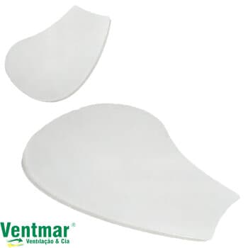 PÁ HÉLICE P/VENTILADOR DE TETO - MOD.MINI TREVO GRECO MDF COR BRANCA - SEM FURAÇĂO - *VENDIDA P/UNIDADE - ESP.0,40CM X L21,0CM X C27,5CM - MONTA EM DIVERSOS VENTILADORES