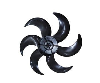 HÉLICE DE 40CM P/VENTILADOR MONDIAL 6P PRETA CENTRO BAIXO E08,0MM PRD C/T.TRAS - VT-CR-41-6, VT-CR-43-6, VT-41 E VT-RP-02 CIRCULADOR LUXOR LX-20BP