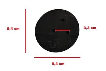 Emblema da Grade Ventilador VentiSilva Oscilante Coluna Mesa Parede cor Preta - Logomarca Ventisilva - Atual - 2 Pinos de Travamento