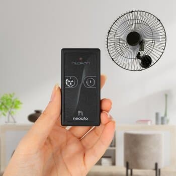 CONTROLE REMOTO P/VENTILADOR DE PAREDE RECEPTOR BIVOLTS RF UNIVERSAL MOTOR ATÉ 200W - VIVATO/NEOFAN NF3010 *APENAS P/VT PAREDE