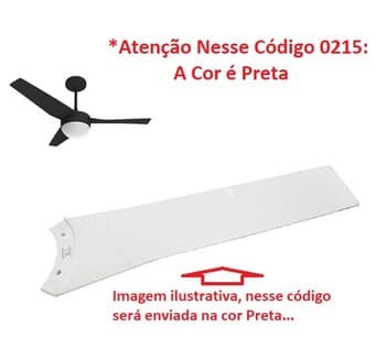 PÁ HÉLICE P/VENTILADOR DE TETO ALISEU JET COR PRETA - PÁ PLÁSTICA ALISEU JET - *VENDIDA P/UNIDADE - foto 1 de 2
