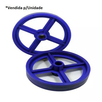 RODA RODIZIO P/ESCADA EXTENSIVA REAL ESCADAS - RODA PLÁSTICA AZUL EXTENSIVEL
